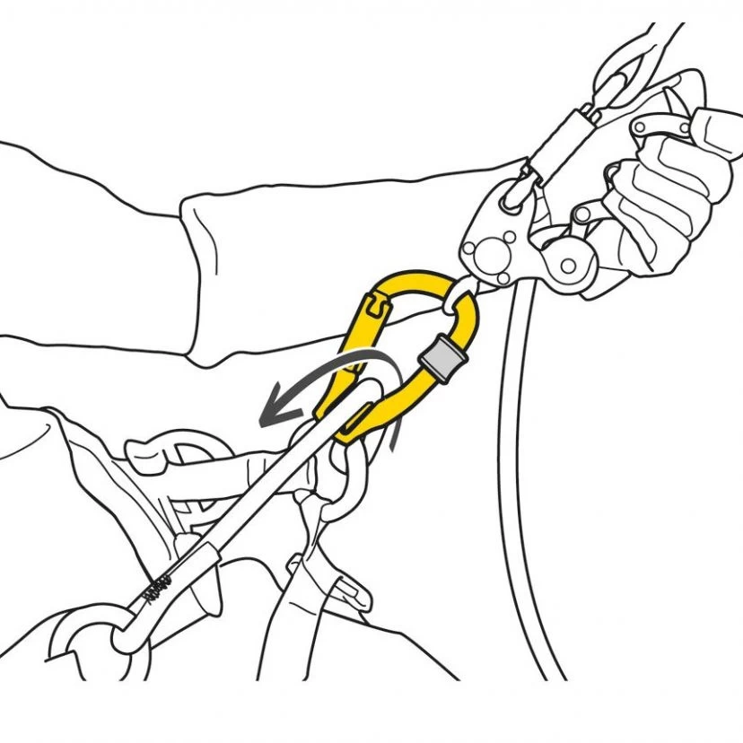 Petzl Rollclip Z Triact-Lock Pulley-carabiner - Image 3