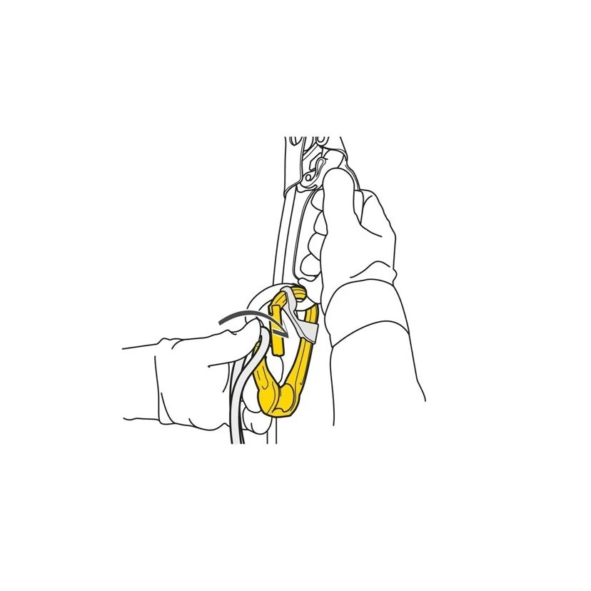 Petzl Rollclip A Pulley-carabiner For Work At Height With Straight Gate - Image 3